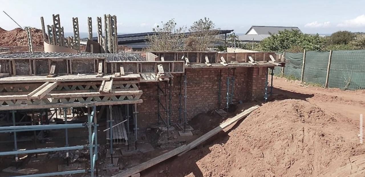 Formwork and brickwork for a residential slab
